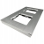 Doppelrahmen Aluminium Silber