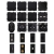 Steckdose Schwarz Mit Klappdeckel Mit Erdungsstift Set Mit Rahmen PVC