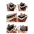 Steckdose Schwarz Mit Erdungsstift + Steckdose USB A+C 20W Set Mit Rahmen PVC