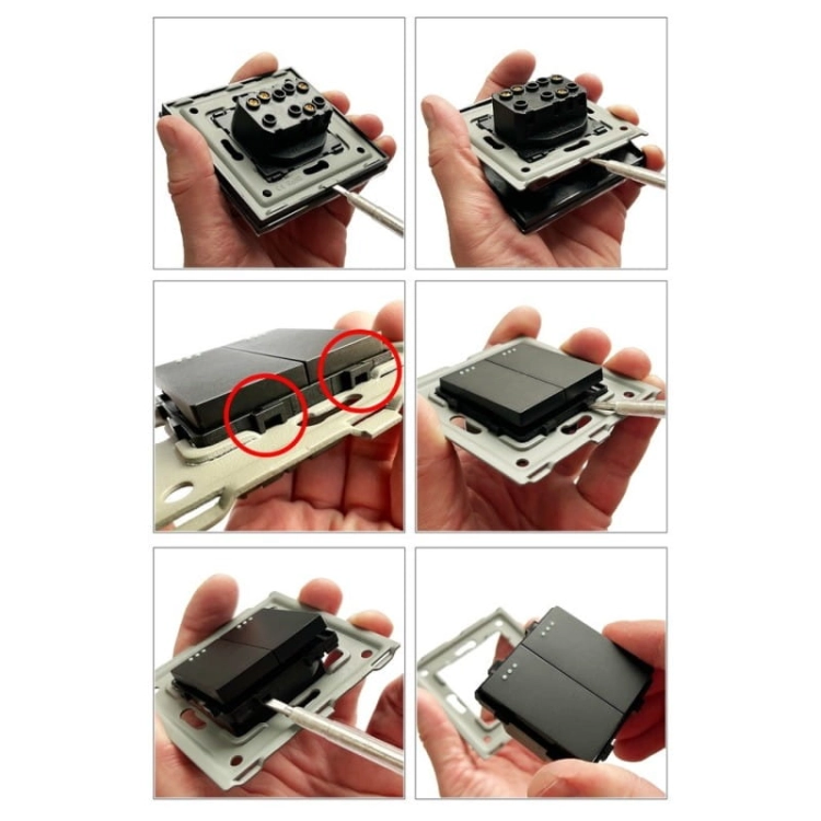Steckdose Schwarz Mit Erdungsstift + Steckdose USB A+C 20W Set Mit Rahmen PVC