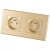 Doppelsteckdose Gold Set PVC-Doppelrahmen Und 2 X Steckdose