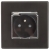 Steckdose Schwarz Mit Klappdeckel Mit Erdungsstift Set Mit Rahmen PVC