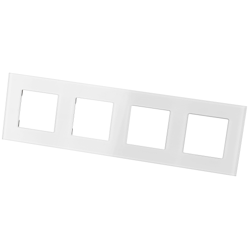 Glasrahmen Vierfach Weiß Für Module MIUUN