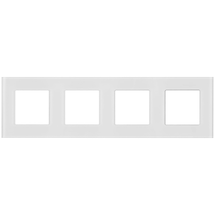Glasrahmen Vierfach Weiß Für Module MIUUN