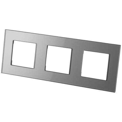 Glasrahmen Dreifach Grau Für Module MIUUN