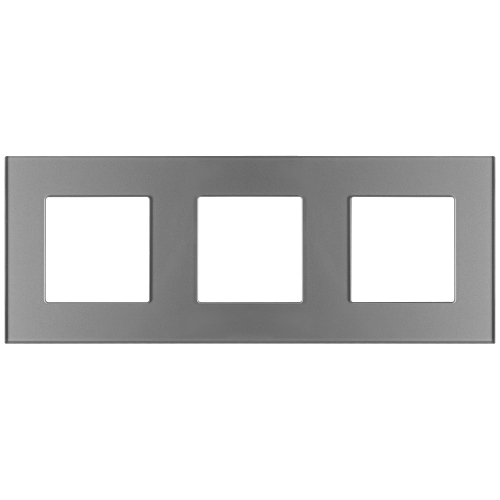 Glasrahmen Dreifach Grau Für Module MIUUN