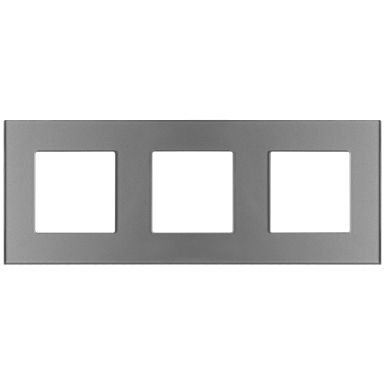 Glasrahmen Dreifach Grau Für Module MIUUN