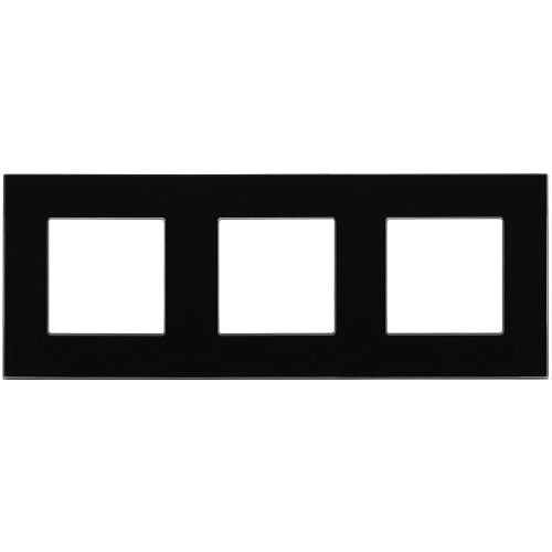 Dreifachrahmen Glas Schwarz Für Module MIUUN