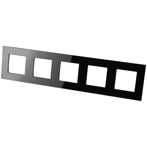Fünffachrahmen Glas Schwarz Für Module MIUUN