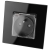 Steckdose Schwarz Mit Klappdeckel Mit Erdungsstift Set Mit Rahmen PVC