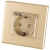 Steckdose Mit Klappdeckel Bad Schuko Mit Erdung Ohne Erdungsstift Gold Set Mit PVC-Rahmen