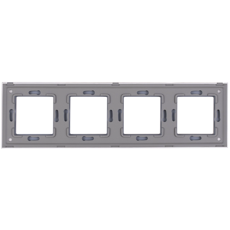 Vierfachrahmen Schwarz Marmor-Effekt Für Module
