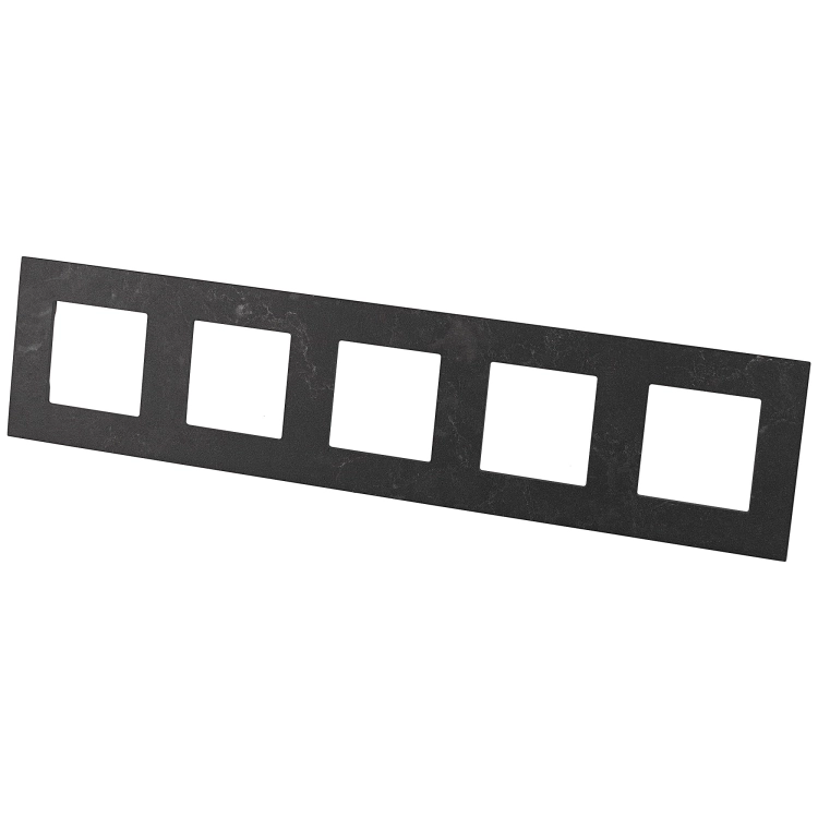 Fünffachrahmen Schwarz Marmor-Effekt Für Module