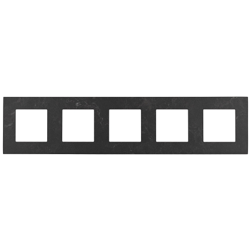 Fünffachrahmen Schwarz Marmor-Effekt Für Module