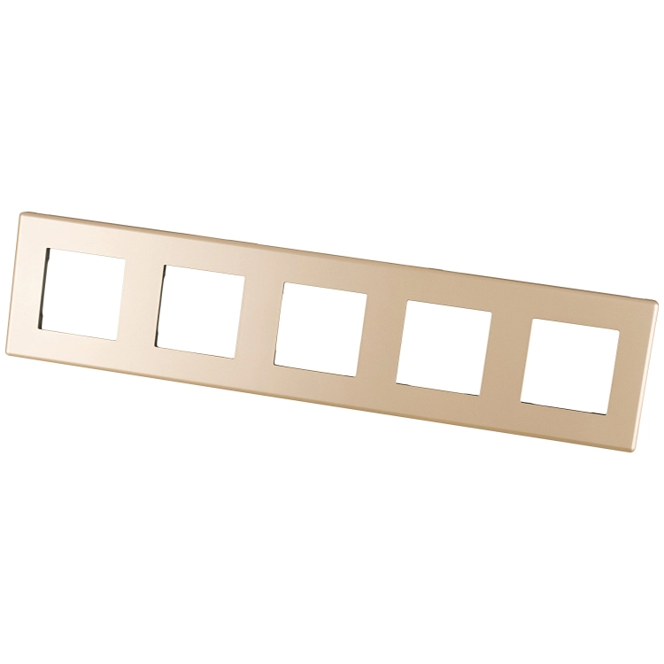 Kunststoff-Fünffachrahmen Gold Für Module MIUUN