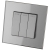 Schalter Wechselschalter Dreifach Glas Grau