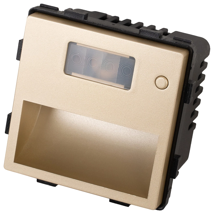 Modul LED-Wand-Treppenleuchte Mit Bewegungsmelder Gold Für Rahmen MIUUN