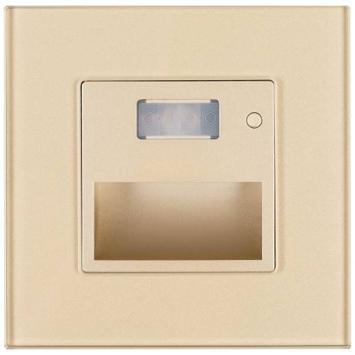 LED-Wand-Treppenleuchte Mit Bewegungsmelder Gold Set Mit Glasrahmen MIUUN