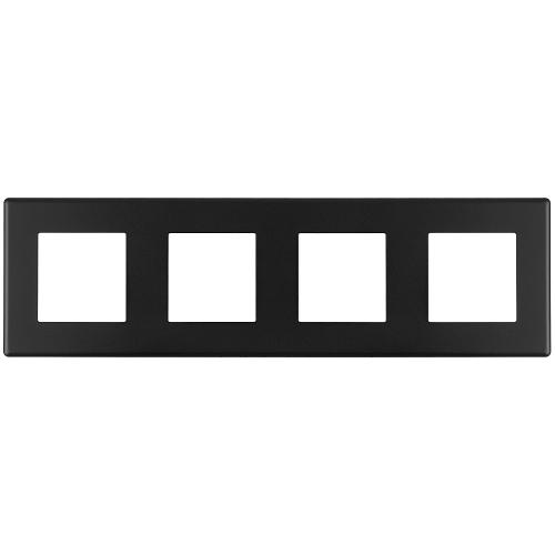 Vierfachrahmen Kunststoff Schwarz Für Module MIUUN