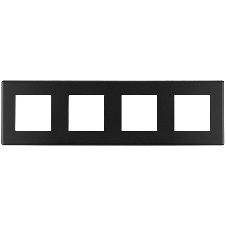 Vierfachrahmen Kunststoff Schwarz Für Module MIUUN