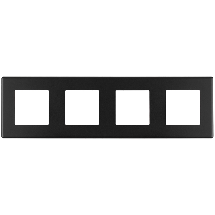 Vierfachrahmen Kunststoff Schwarz Für Module MIUUN