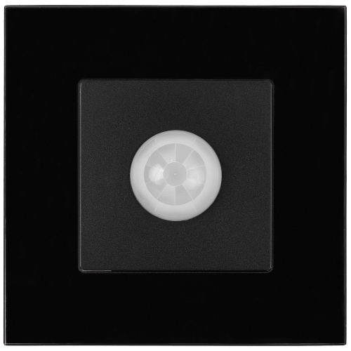 PIR-Bewegungsmelder Wand Glas Schwarz MIUUN