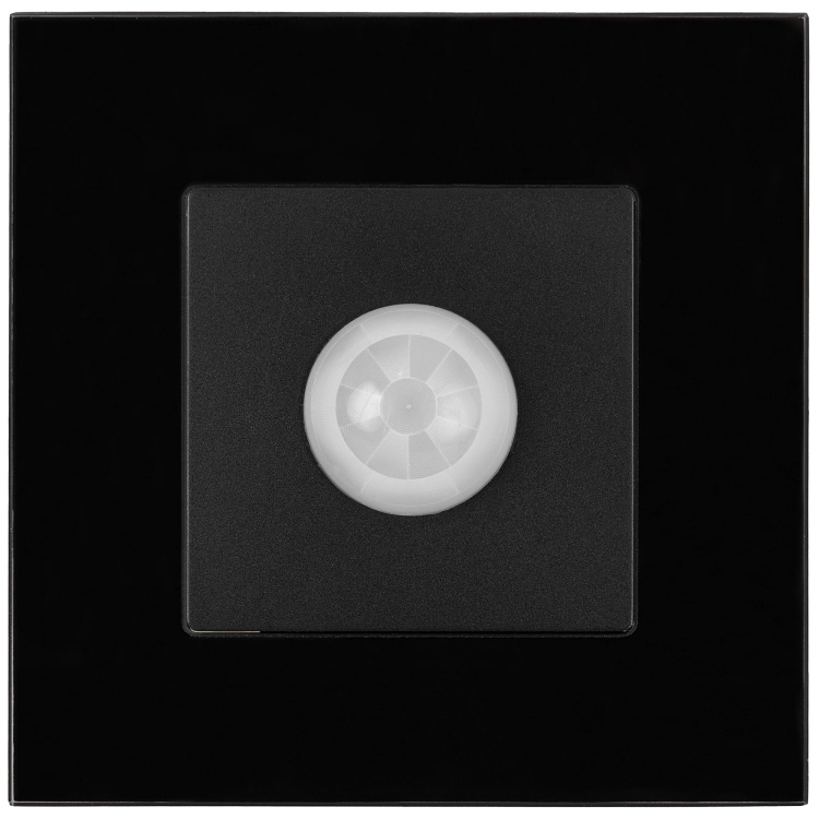 PIR-Bewegungsmelder Wand Glas Schwarz MIUUN
