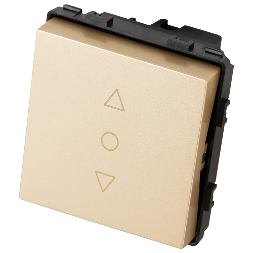 Modul Rollladenschalter Jalousieschalter Dreistufig Mit Rastfunktion Einfach Gold Für Rahmen MIUUN