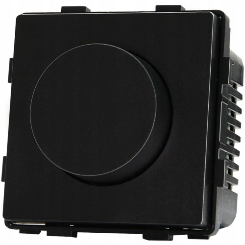 Modul Lichtschalter Dimmer Drehbar Schwarz Für Rahmen MIUUN