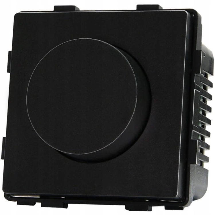 Modul Lichtschalter Dimmer Drehbar Schwarz Für Rahmen MIUUN
