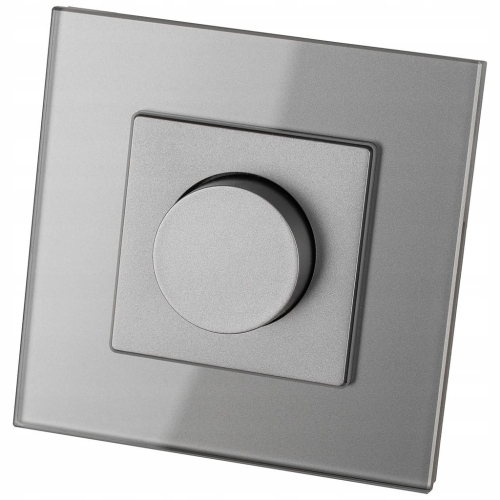 Schalter Drehdimmer Für Licht Grau Set Mit Rahmen MIUUN