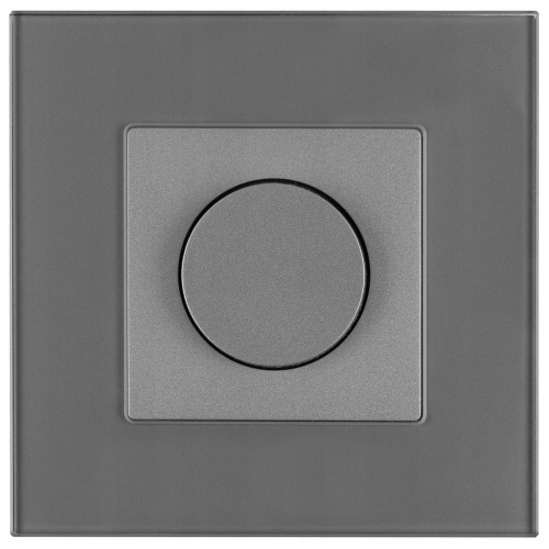 Schalter Drehdimmer Für Licht Grau Set Mit Rahmen MIUUN