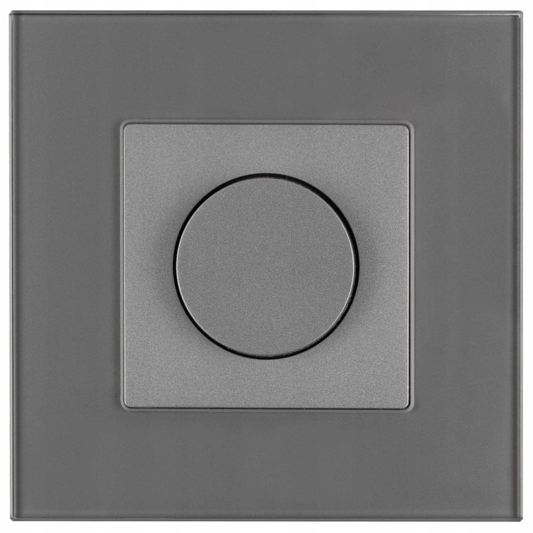 Schalter Drehdimmer Für Licht Grau Set Mit Rahmen MIUUN