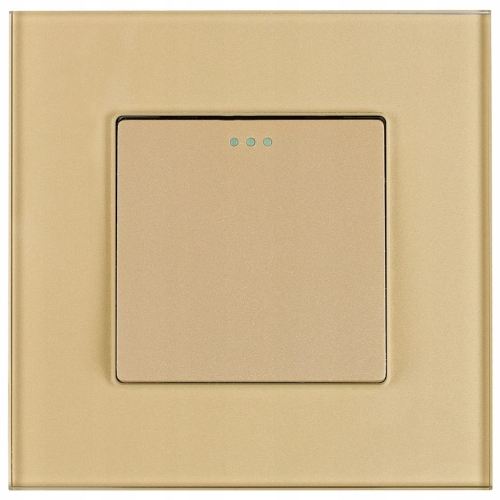 Schalter Kreuzschalter Einfach Gold Set Mit Rahmen MIUUN