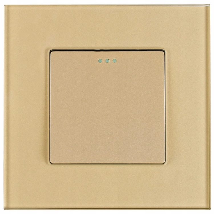 Schalter Kreuzschalter Einfach Gold Set Mit Rahmen MIUUN