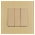 Schalter Dreifach-Wechselschalter Gold Set Mit Rahmen MIUUN