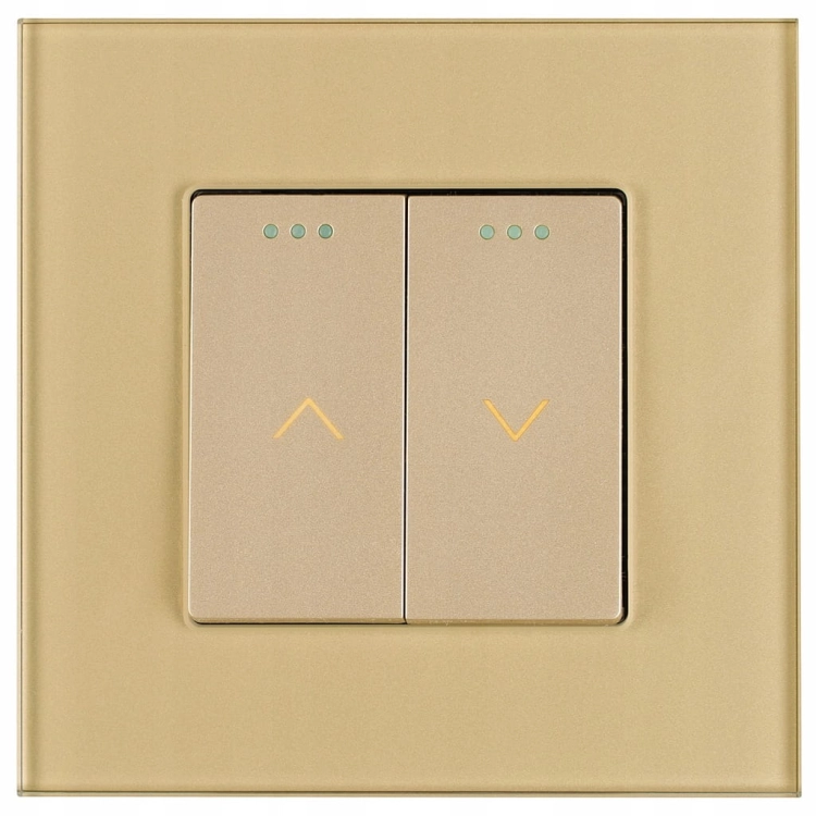 Schalter Rollladenschalter Für Jalousien Und Rollläden Gold Tastend Set Mit Rahmen MIUUN