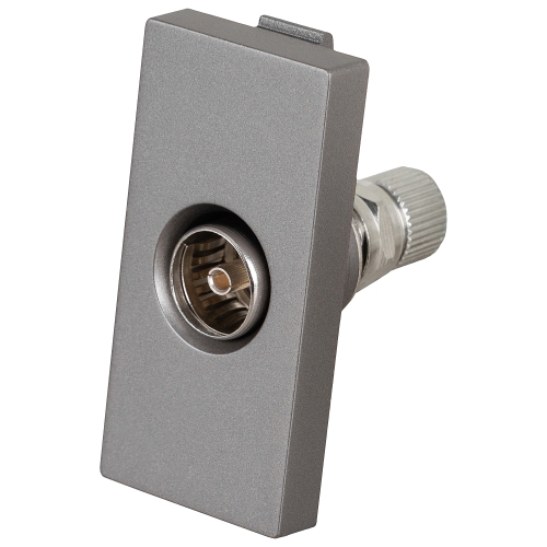Modul TV-Antennendose Grau Für Rahmen