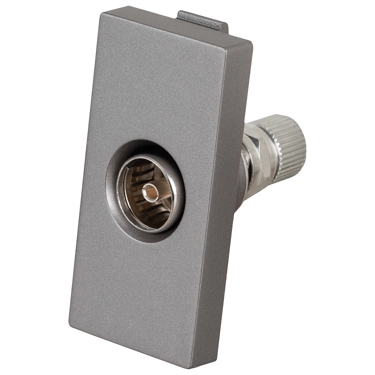 Modul TV-Antennendose Grau Für Rahmen