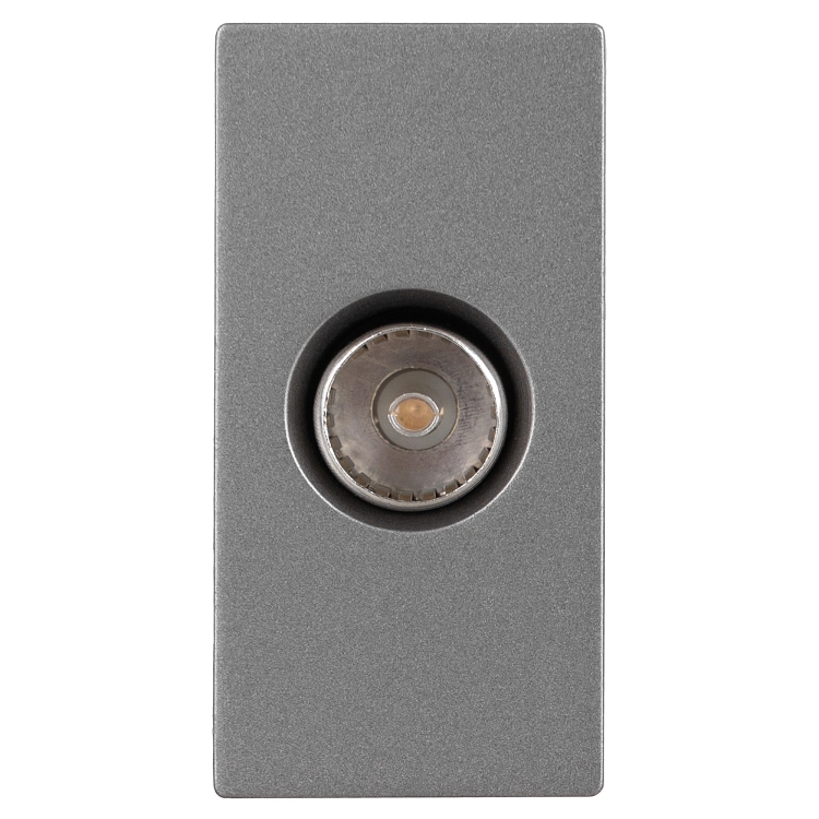 Modul TV-Antennendose Grau Für Rahmen