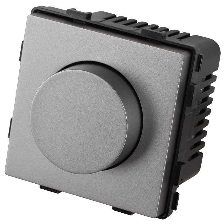 Modul Lichtdimmer Drehdimmer Grau Für Rahmen