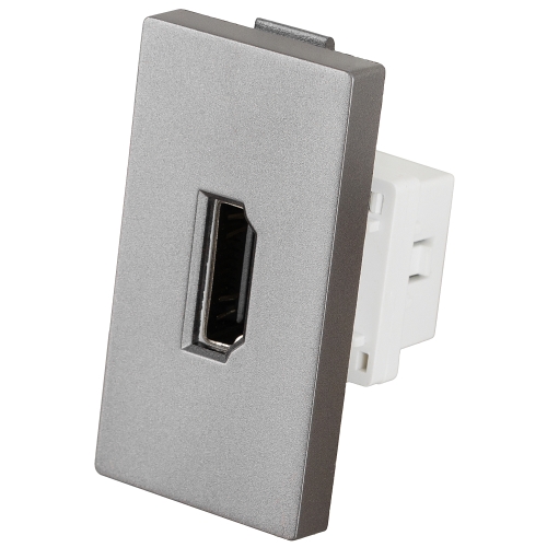 Modul HDMI-Dose Grau Modul Für Rahmen
