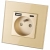 Steckdose Gold Doppel-USB-Ladesteckdose USB A+C 20W Set Mit Rahmen MIUUN