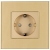 Steckdose Gold Schuko Mit Erdung Set Mit Rahmen MIUUN