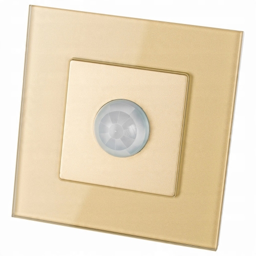 PIR-Bewegungsmelder Mit Dämmerungsfunktion Gold Set Mit Rahmen MIUUN