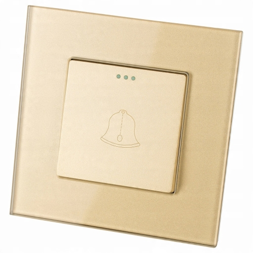 Schalter Taster Klingeltaster Einfach Gold Set Mit Rahmen MIUUN