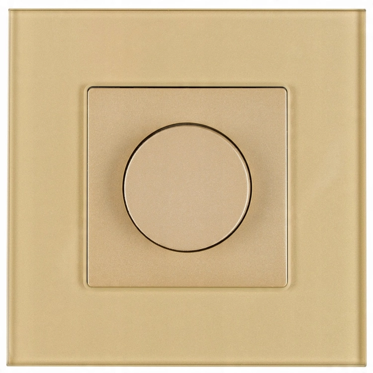 Schalter Drehdimmer Für Licht Gold Set Mit Rahmen MIUUN