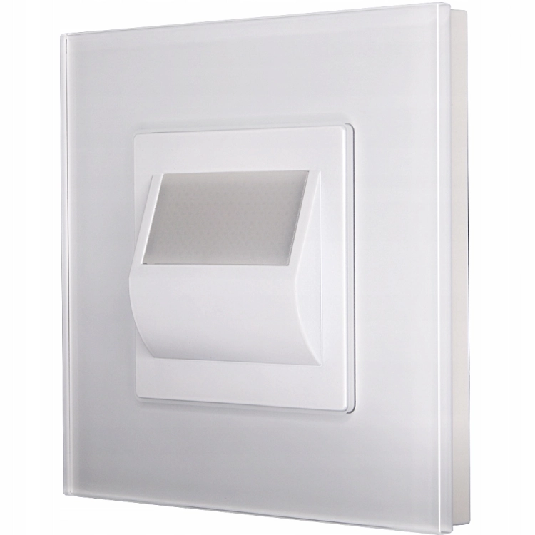 LED-Leuchte Boden Treppe Wand Weiß Set Mit Glasrahmen