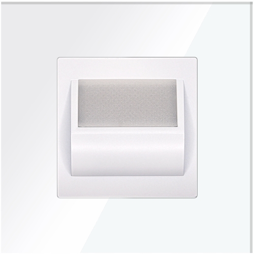 LED-Leuchte Boden Treppe Wand Weiß Set Mit Glasrahmen