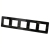 Glasrahmen Glanz Fünffach Schwarz Vertikal Horizontal Für Module MIUUN